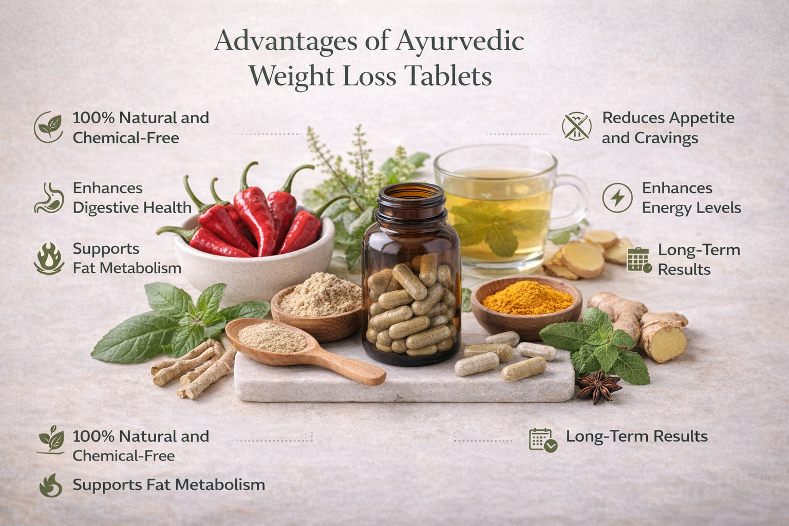 Advantages of Ayurvedic Weight Loss tablets