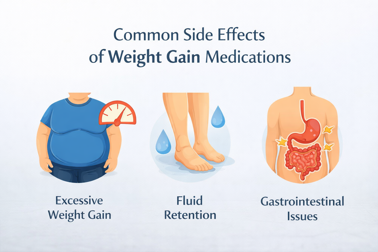 Common Side Effects of Weight Gain Medications