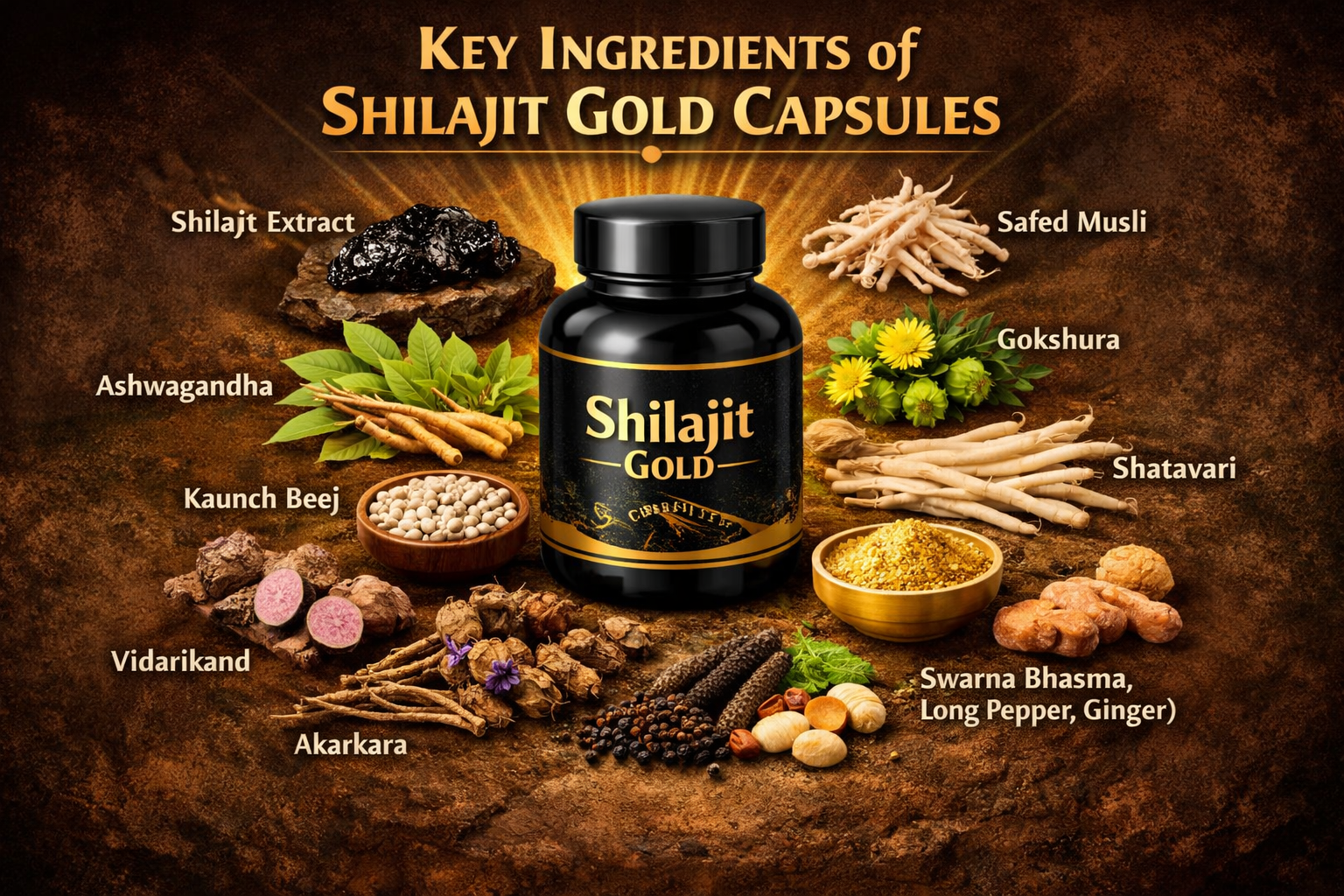 Key Ingredients of Shilajit Gold Capsules