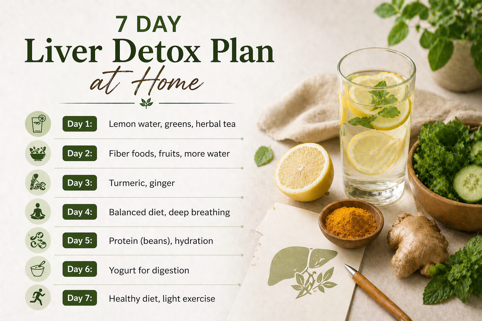 7 Day Liver Detox Plan at Home