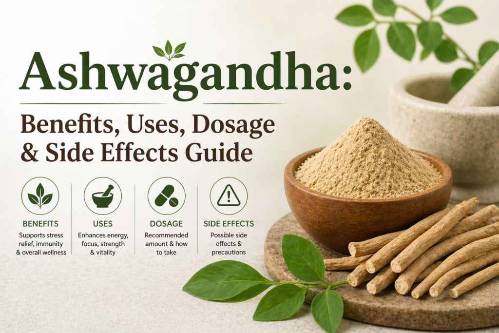 Ashwagandha Benefits, Uses, Dosage & Side Effects Guide