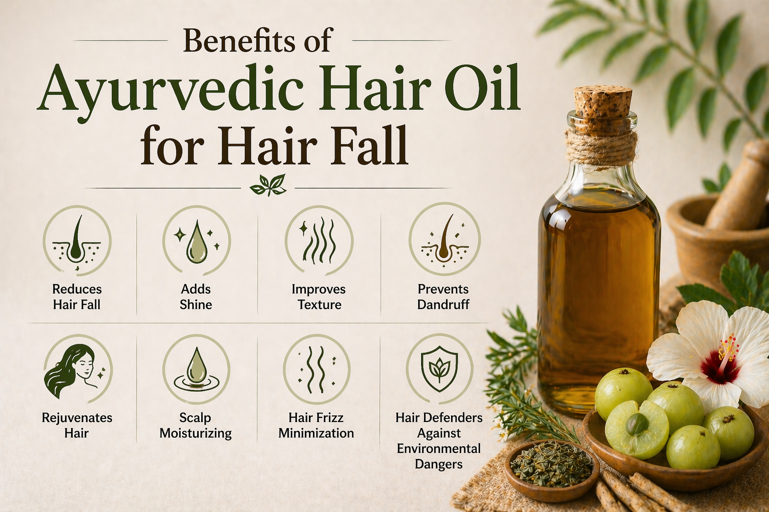 Benefits of Ayurvedic Hair Oil for Hair Fall