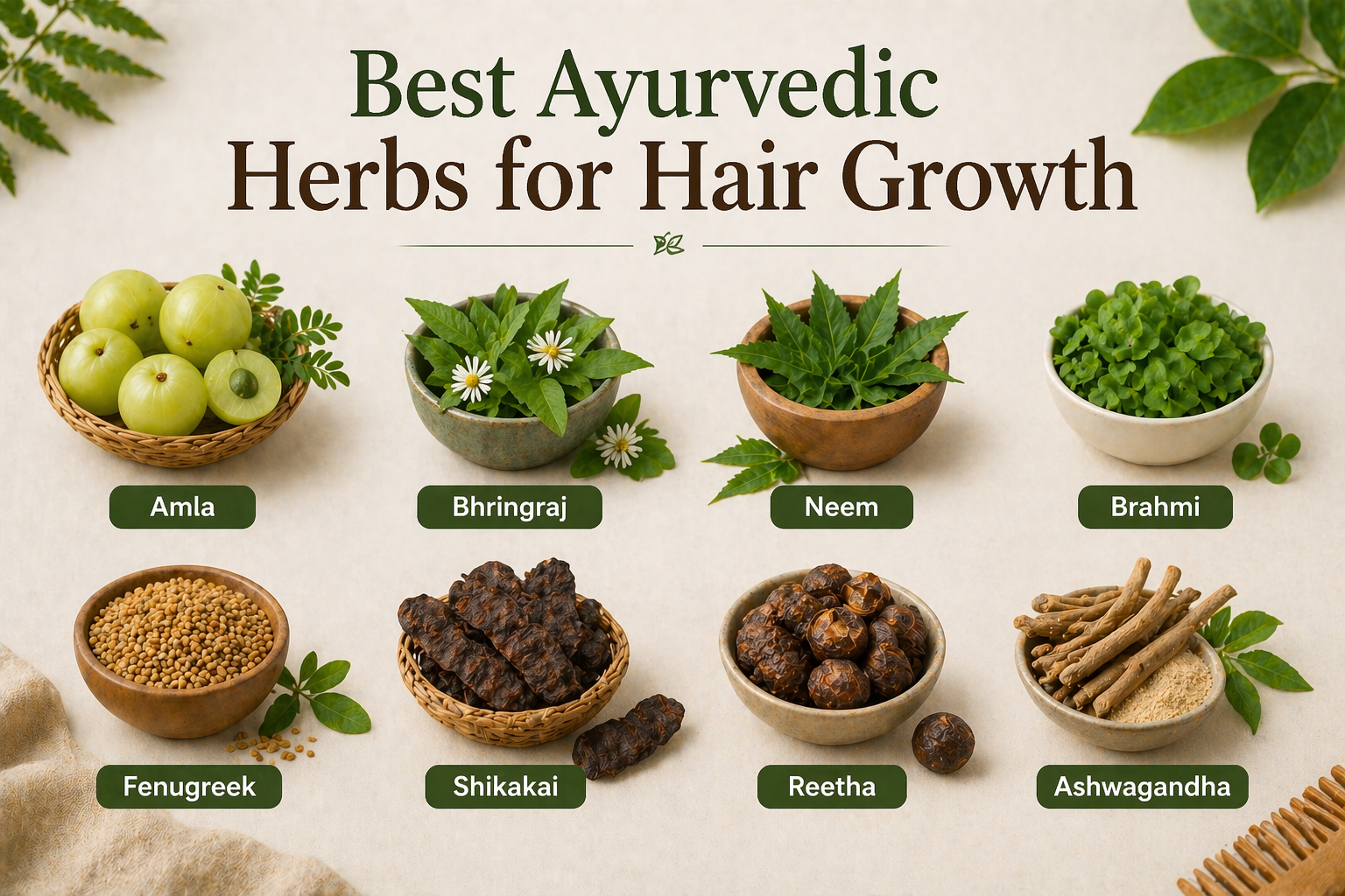 Best Ayurvedic Herbs for Hair Growth