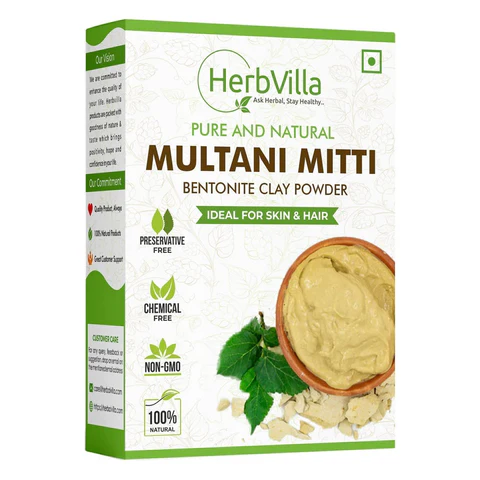 Herbalvilla Natural Multani Mitti Powder for Face Pack Fulle