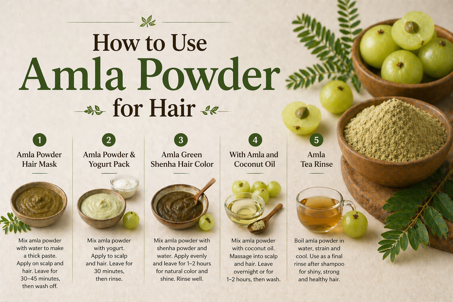 How to Use Amla Powder for Hair