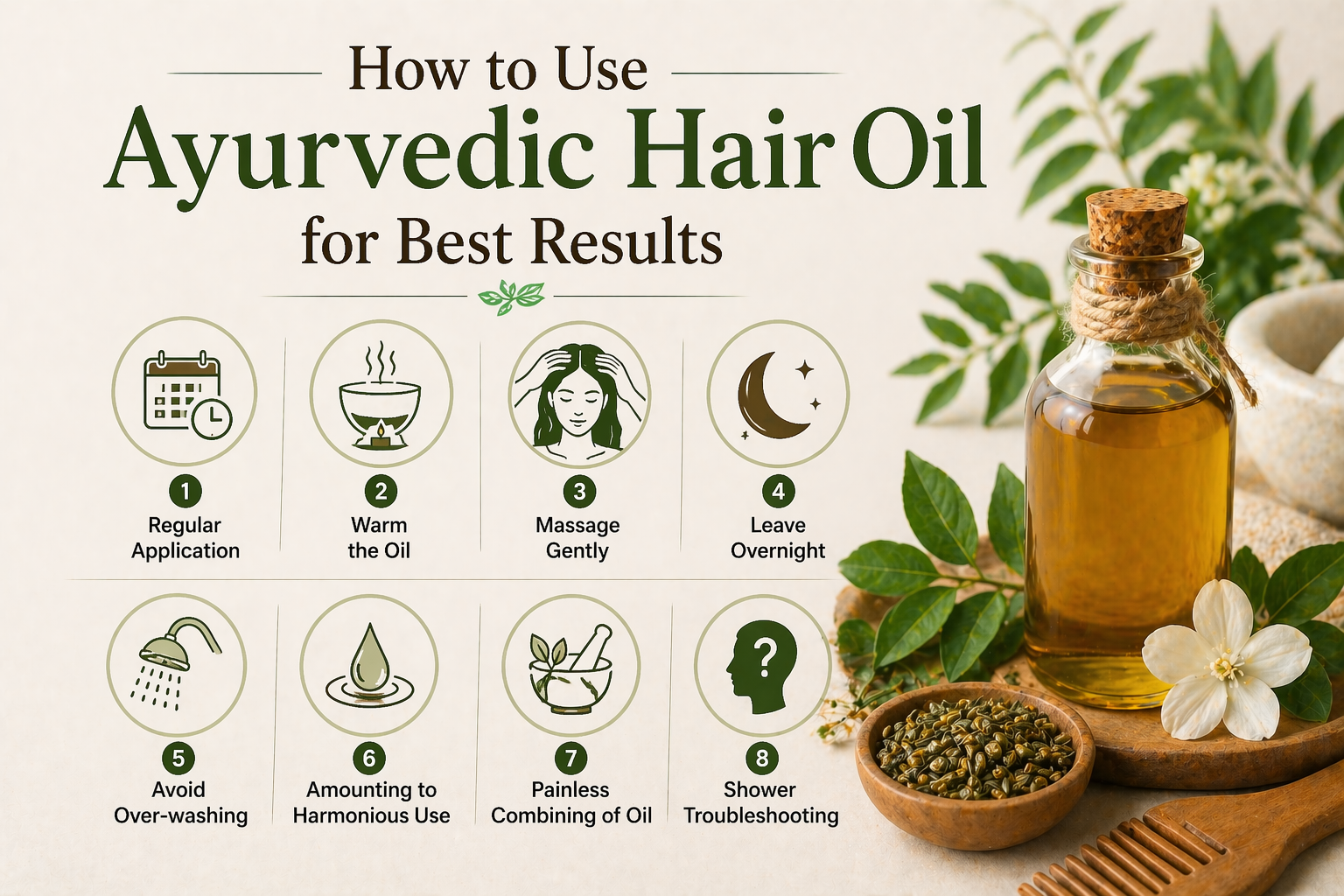 How to Use Ayurvedic Hair Oil for Best Results