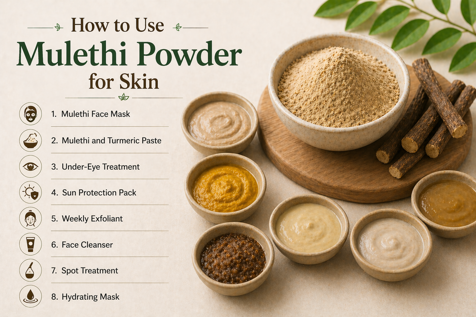How to Use Mulethi Powder for Skin