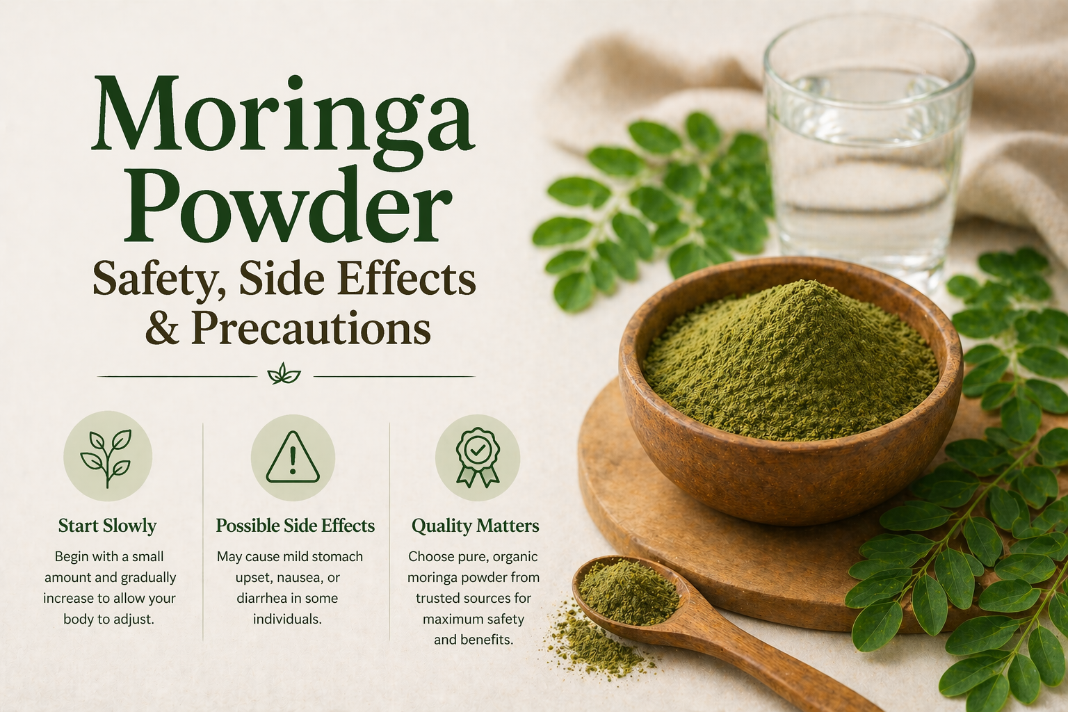 Moringa Powder Safety, Side Effects & Precautions