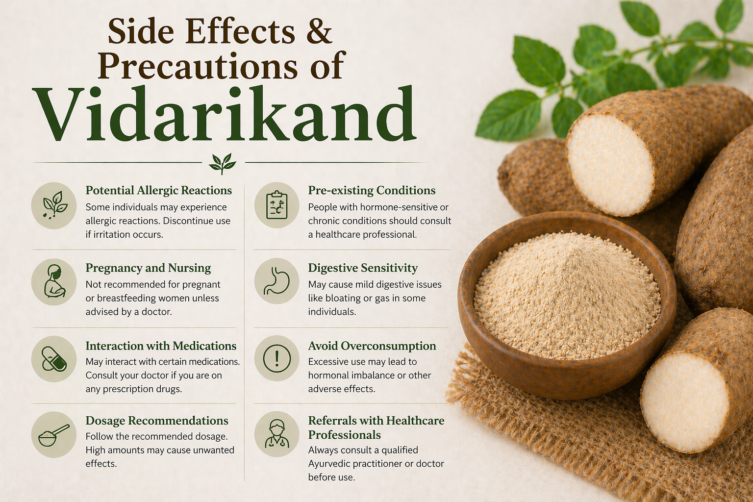 Side Effects & Precautions of Vidarikand