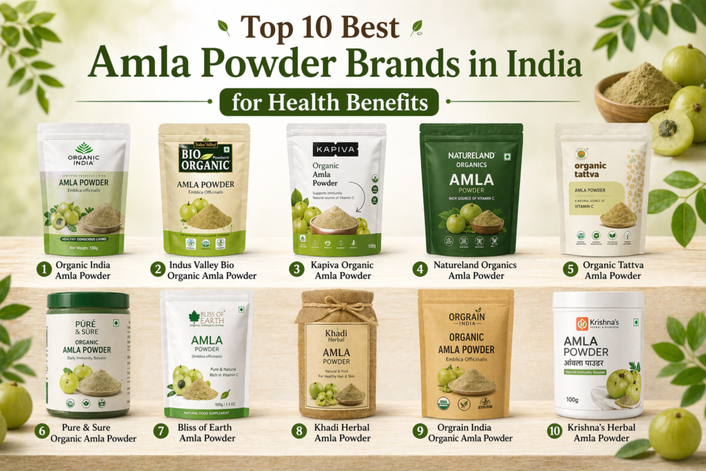 Best Amla Powder Brands in India for Health Benefits - Top 10