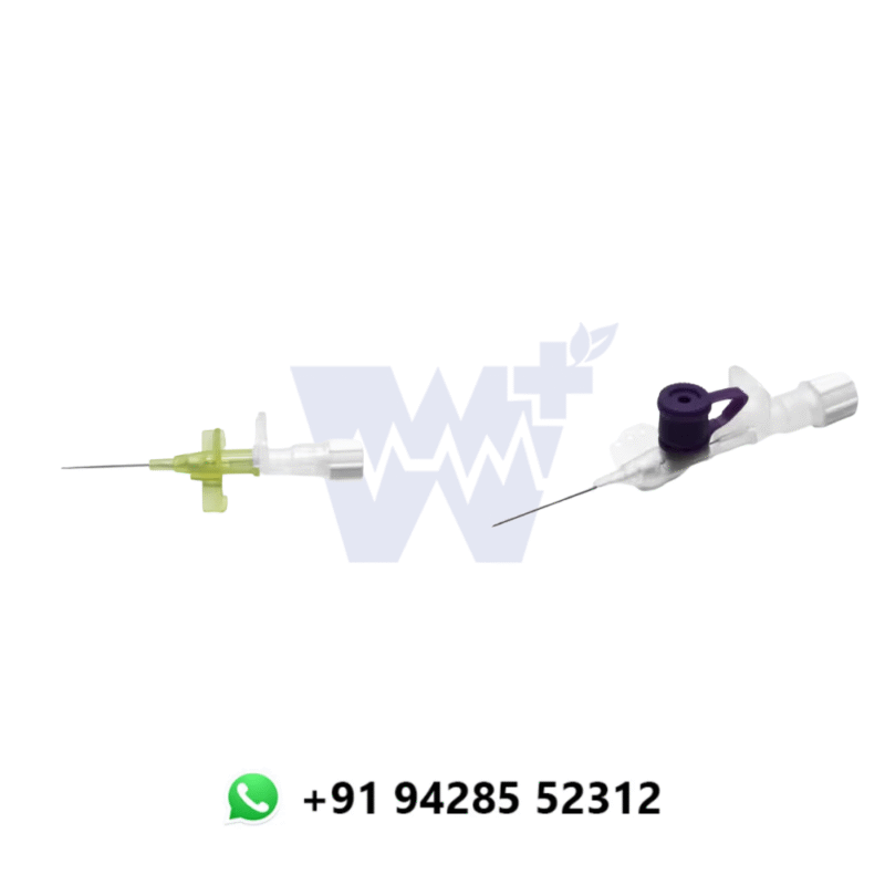 Pluski with Wings and Injection Port IV Cannula