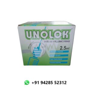 HMD Unolok 2.5ml Syringe with Needle (Sterile & Disposable)