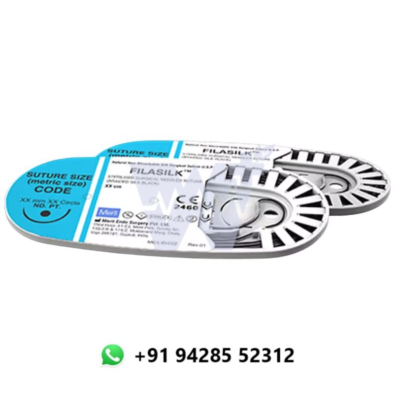 Meril Filasilk Silk Black Suture 1-0