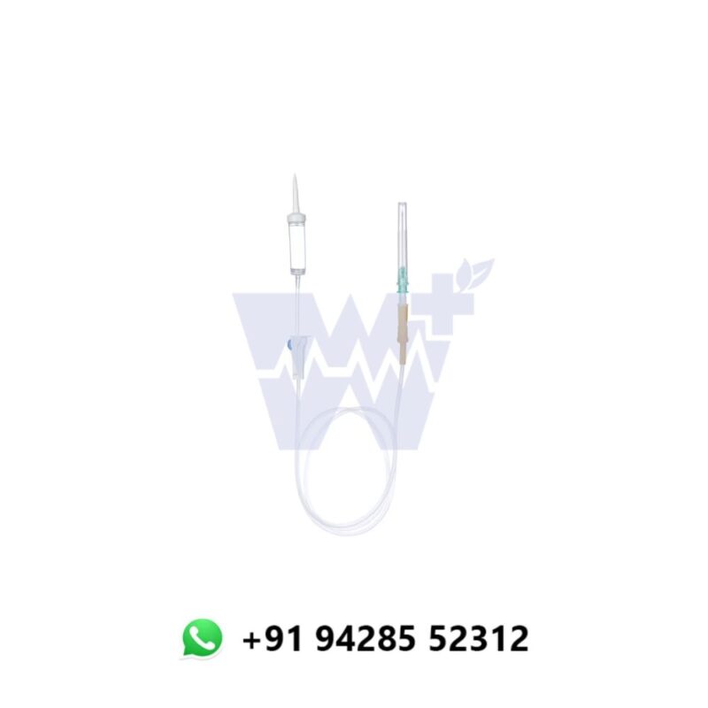 White Plus I.V. Set Nonvented with Latex Bulb - Readyset-Iv Premium