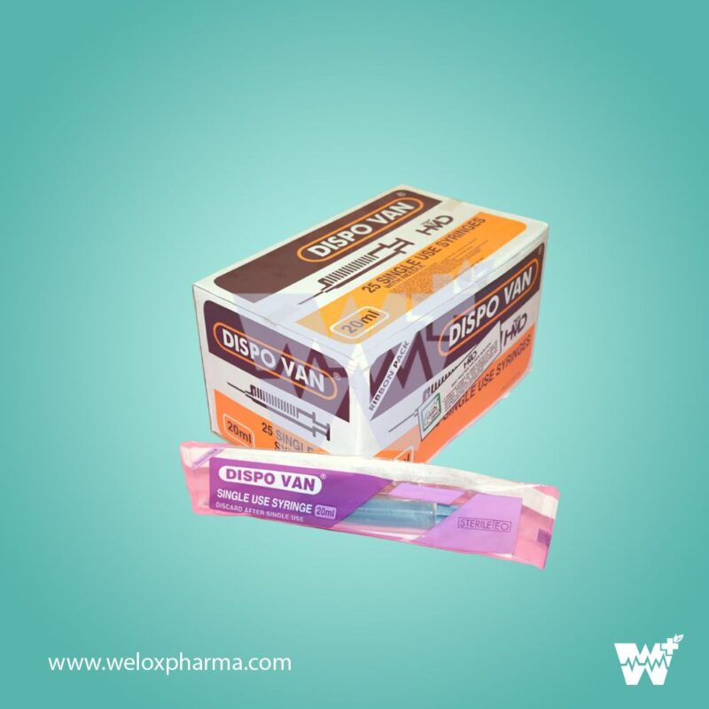 HMD Dispovan 20ml Syringe with Needle - Image 2