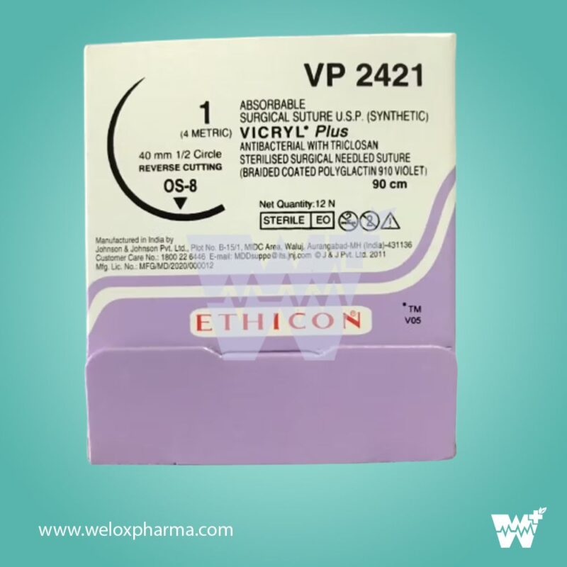 Ethicon Vicryl Plus Suture - USP 1-0 - Image 2
