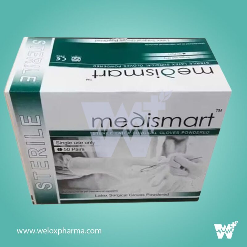 SMR Medismart Sterile Powdered Latex Surgical Gloves - Image 2