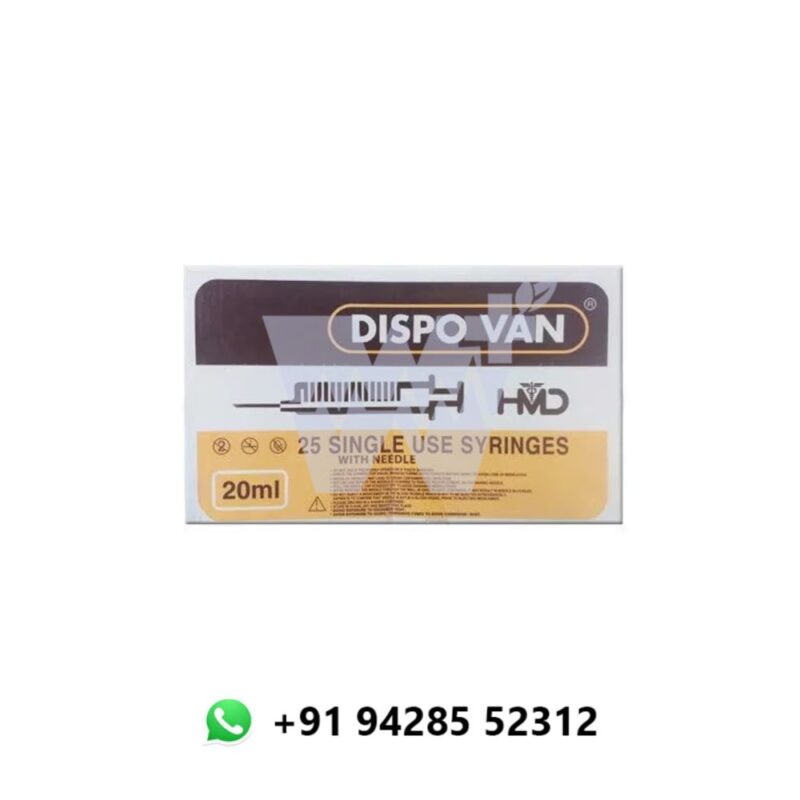 HMD Dispovan 20ml Syringe with Needle - Image 3