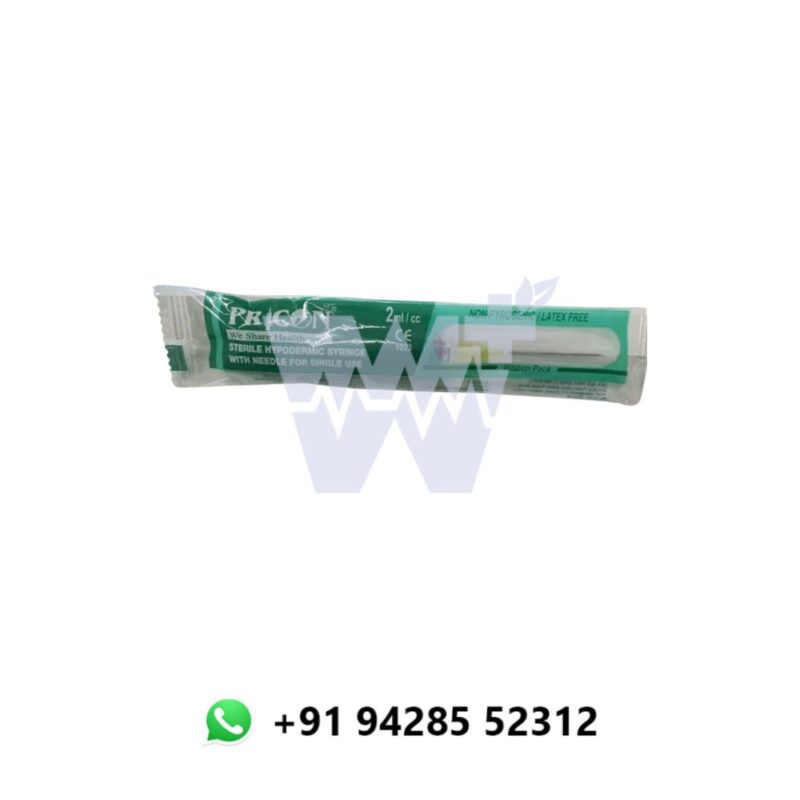 Pricon Disposable Syringe with Needle - Image 3