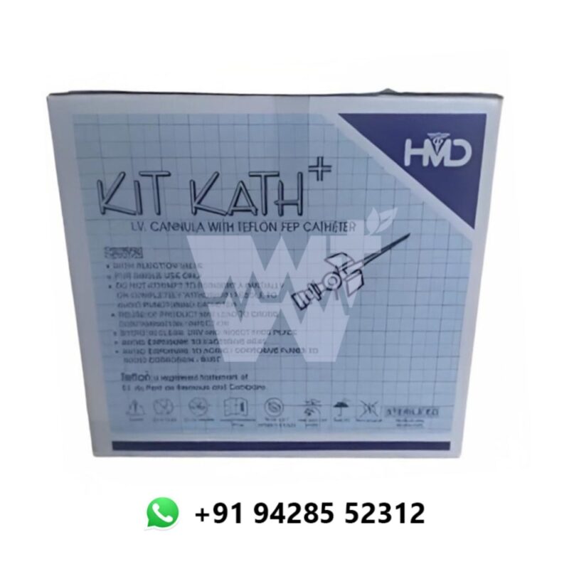 HMD Kitkath IV Cannula (Sterile, with Injection Port & Wings) - Image 3