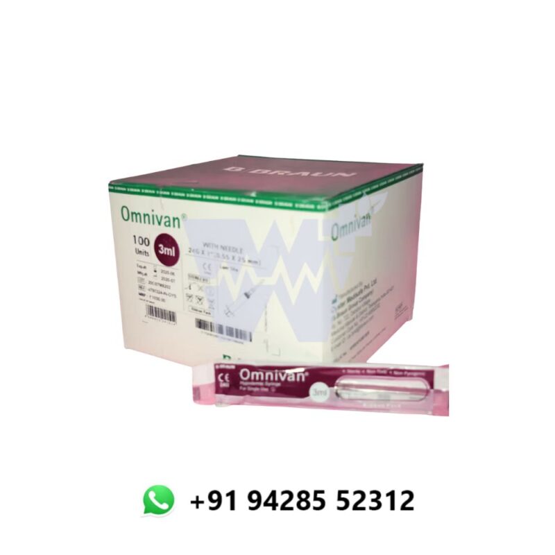 B. Braun Omnivan 3ml Duo Syringe with Needle - Image 3