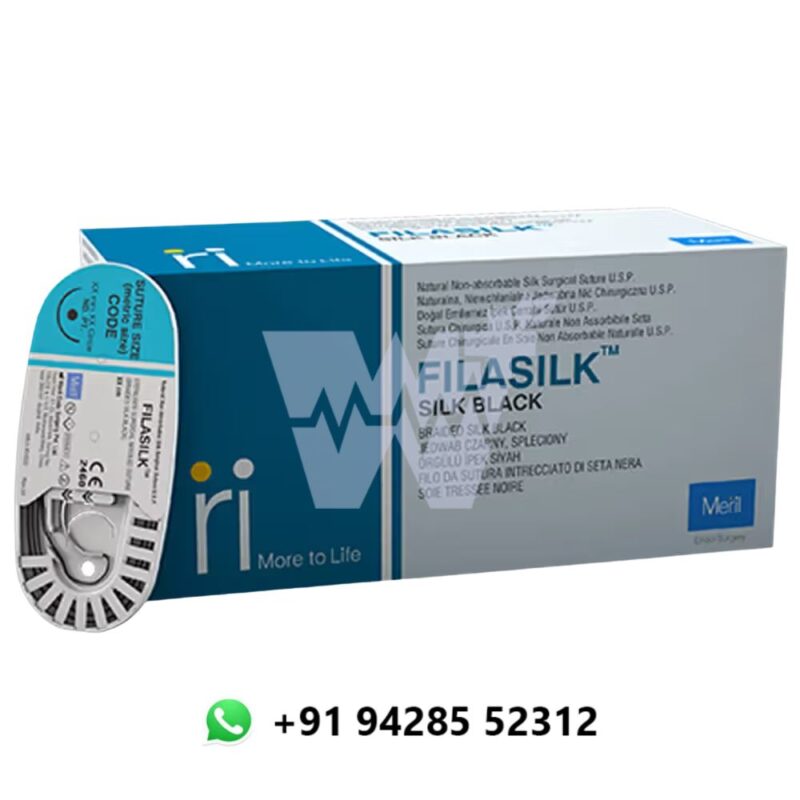 Meril Filasilk Silk Black Suture 1-0 - Image 3