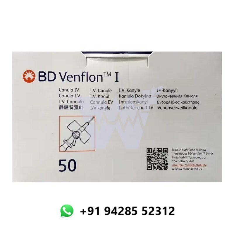 BD Venflon I Type Peripheral IV Cannula (PTFE, Sterile) - Image 3