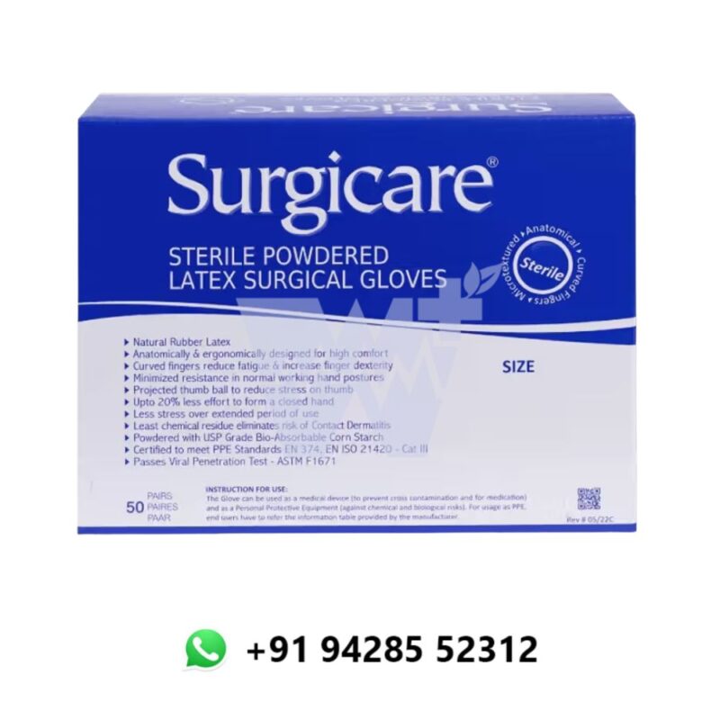 Surgicare Sterile Surgical Gloves Latex Powdered - Image 3