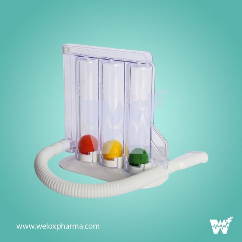 MCP Respirometer Spirometer Deep Breathing Lung Exerciser - Image 2