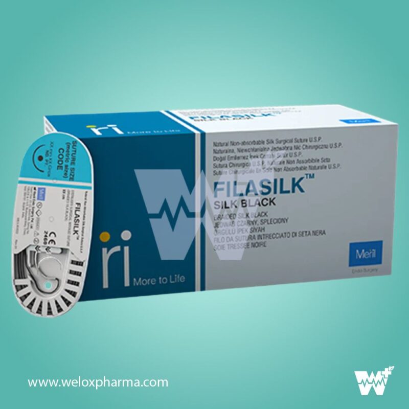 Meril Filasilk Black Braided Silk Suture 5-0 - Image 2