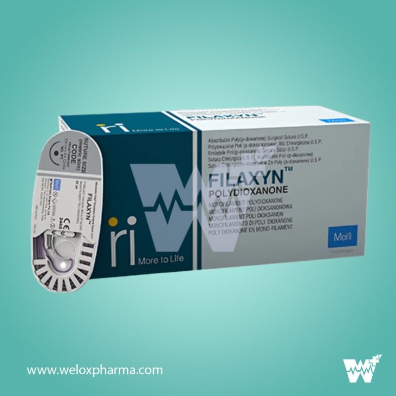 Meril Filaxyn Violet Monofilament Polydioxanone Suture 4-0 - Image 2