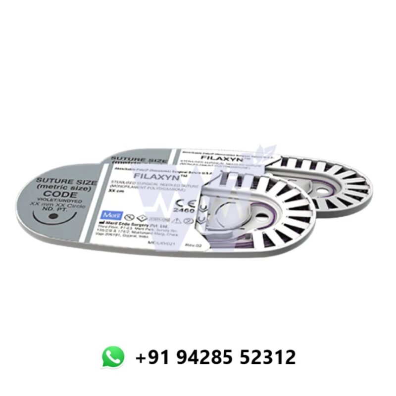 Meril Filaxyn Violet Monofilament Polydioxanone Suture 4-0 - Image 3