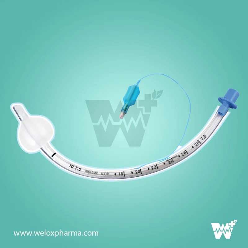 Silicon Elastomer Coated Endotracheal Tube - Cuffed & Plain - Image 2