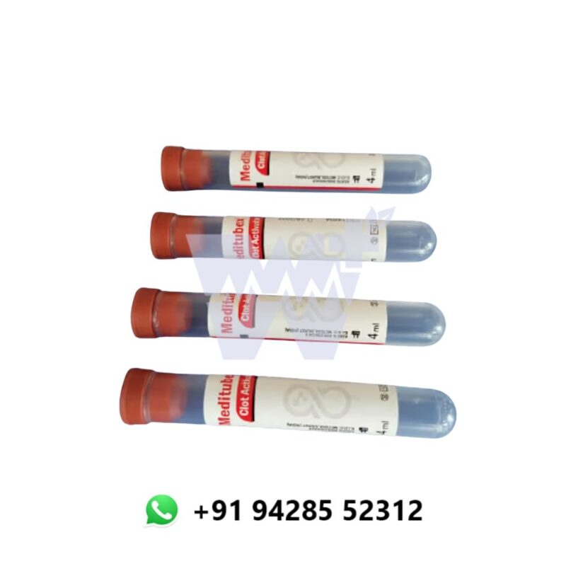 Meditubex Clot Activator 4ml Non Vacuum Blood Collection Tube