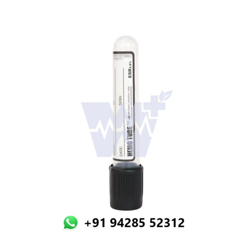 Hemotube Sodium Citrate 3.8% Non Vacuum Blood Collection Tube
