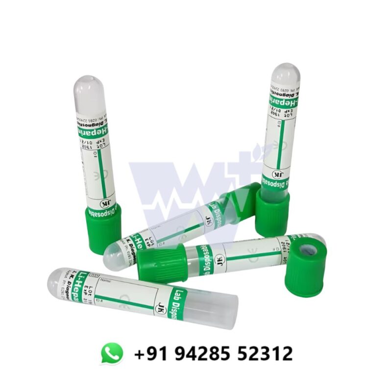 J.K. Diagnostic Lithium Heparin Non Vacuum Blood Collection Tube