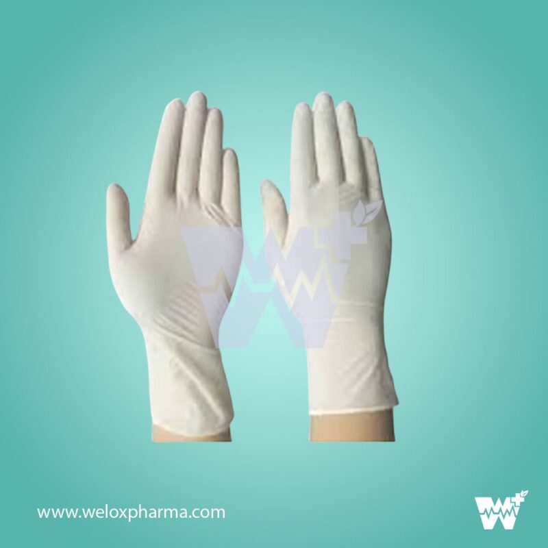 Caring Focus Latex Powdered Examination Gloves - Image 2