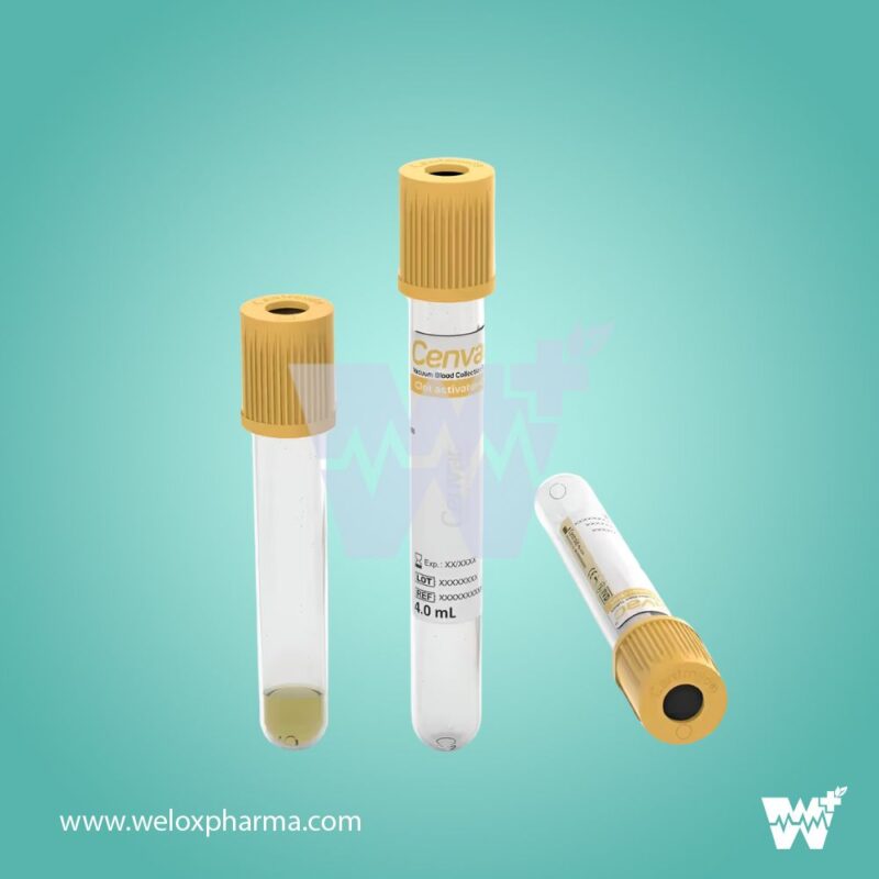 Cenvac Gel with Clot Activator Vaccum Blood Collection Tube - Image 2