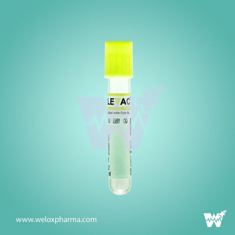 Levram Gel with Clot Activator Vacuum Blood Collection Tube - Image 2