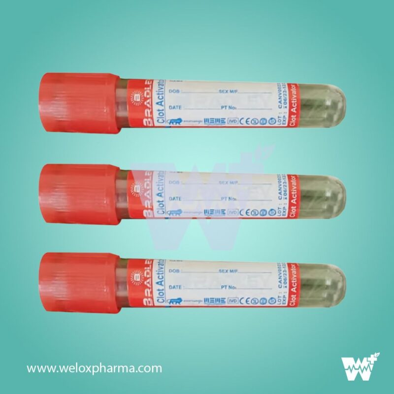 Bradley Clot Activator Plain Tube Vacuum Blood Collection Tube - Image 2