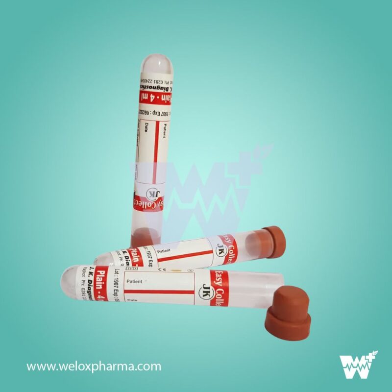 J.K. Diagnostic Clot Activator Non Vacuum Single Cap Blood Collection Tube - Image 2