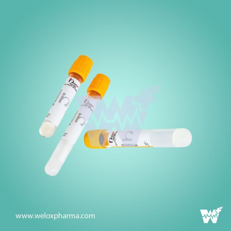 Nasmed Gel + Clot Activator Vacuum Blood Collection Tube - Image 2