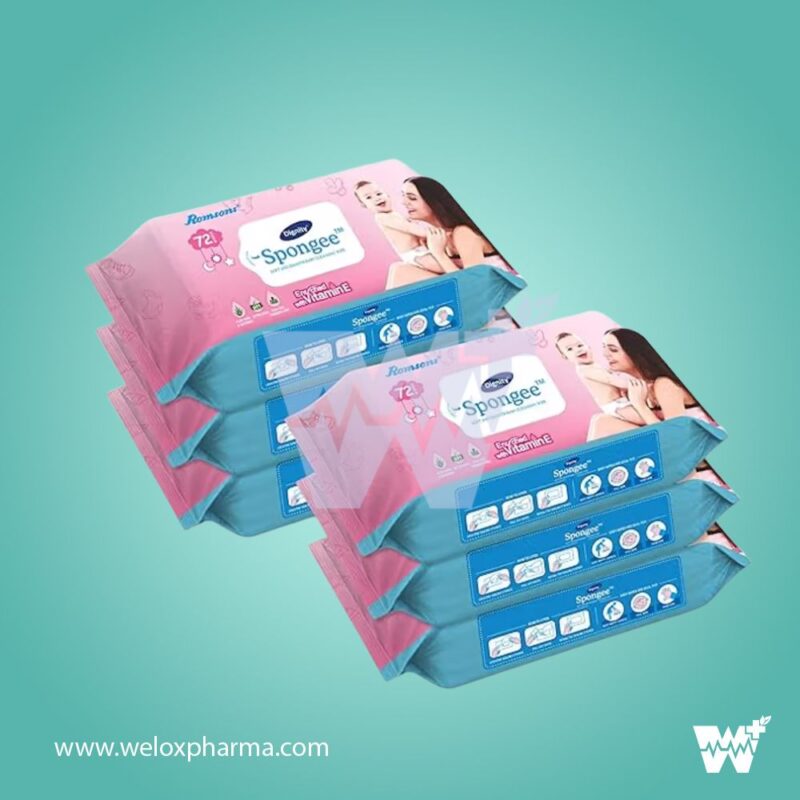 Romsons Dignity Spongee Baby Wet Wipe - Image 2
