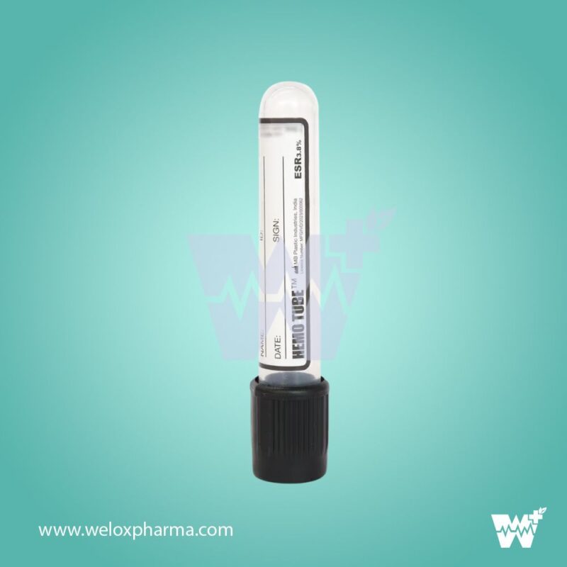 Hemotube Sodium Citrate 3.8% Non Vacuum Blood Collection Tube - Image 2