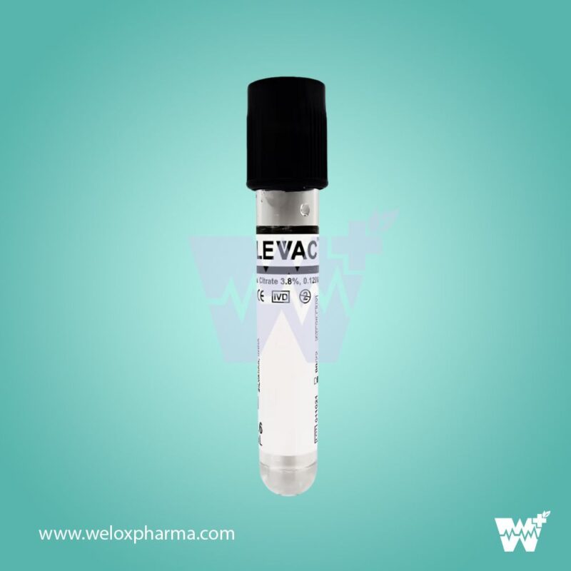 Levram Levac Sodium Citrate 3.8% Vacuum Blood Collection Tube Black - Image 2