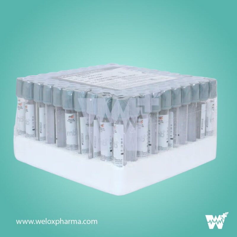 mb+ Sodium Fluoride Vacuum Blood Collection Tubes - Image 2