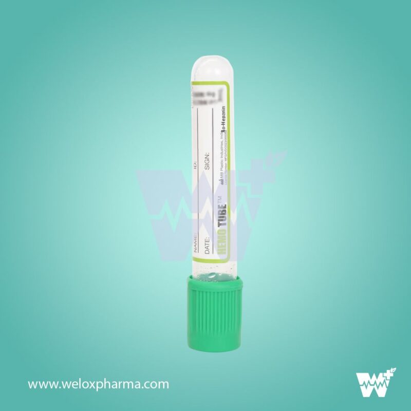 Hemotube Sodium Heparin Non Vacuum Blood Collection Tube - Image 2