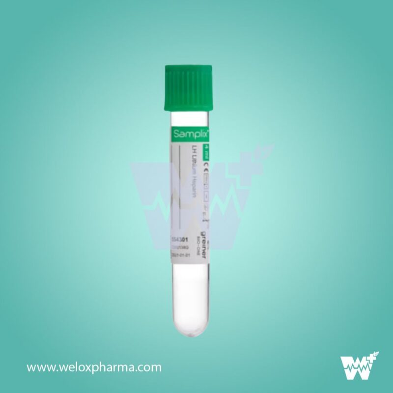 Greiner Samplix Lithium Heparin 4ml Green Cap - Image 2