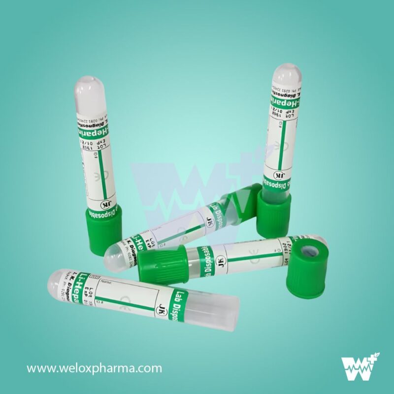 J.K. Diagnostic Lithium Heparin Non Vacuum Blood Collection Tube - Image 2
