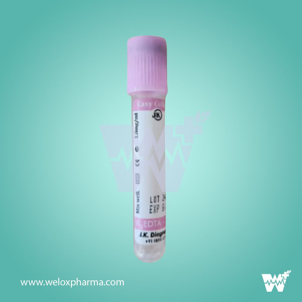 J.K. Diagnostic K2EDTA Non Vacuum Blood Collection Tube PP - Image 2